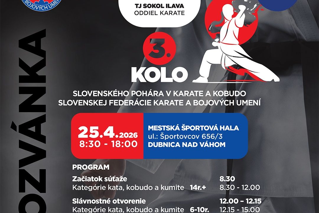 3. kolo SP v karate a kobudo – výsledky