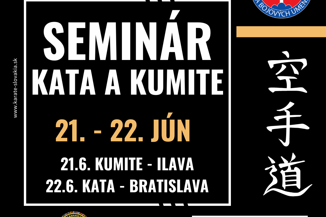 Semináre KUMITE a KATA – 21.-22.6.2025