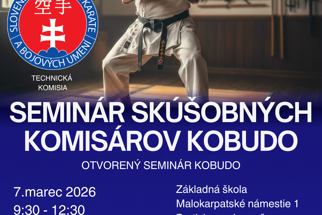 Seminár skúšobných komisárov kobudo SFKaBU 2026