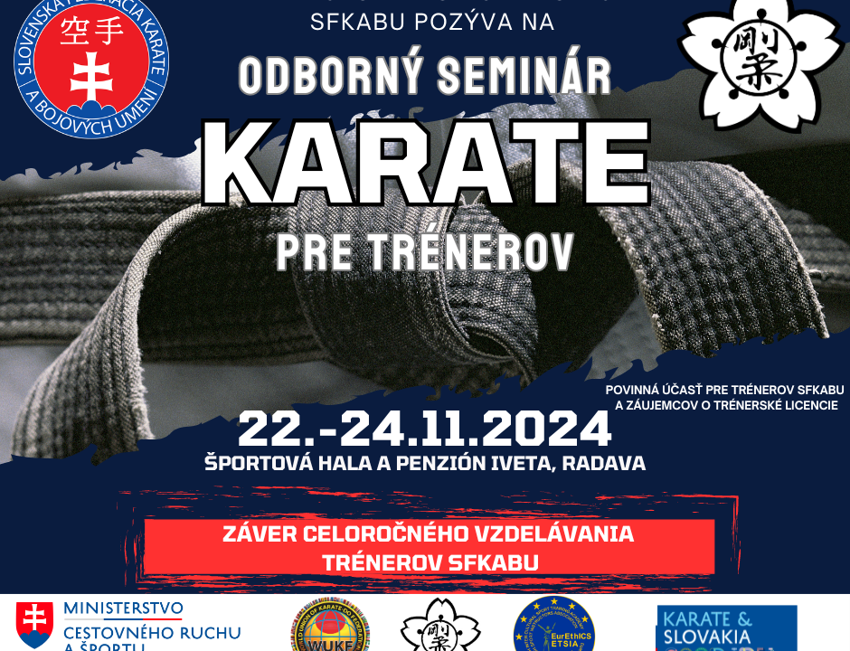 Odborný seminár trénerov karate SFKaBU – spoločná foto