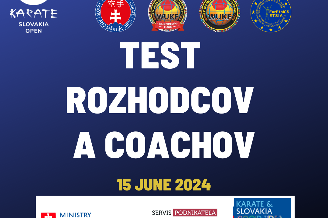 SLOVAKIA OPEN – TEST COACH a ROZHODCA